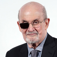 salman rushdie with shaded glasses
