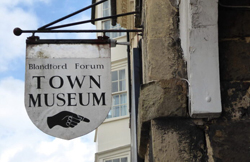 town museum sign