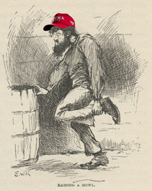 Pap from Huckleberry Finn wearing a MAGA hat